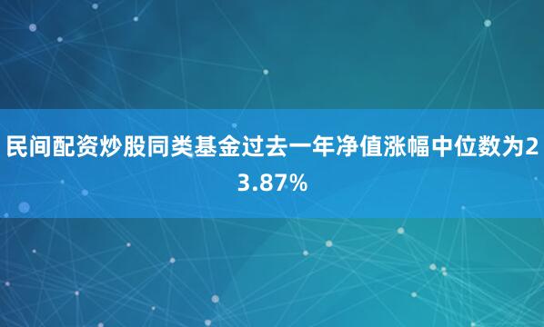 民间配资炒股同类基金过去一年净值涨幅中位数为23.87%